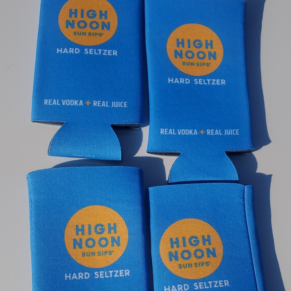 NEW High Noon Sun Sips koozies (4) plus mini cups set